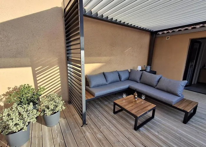 T2 Cozy Terrasse 40 M2 Et Pergola * 皮诺托里卡尔达雷洛